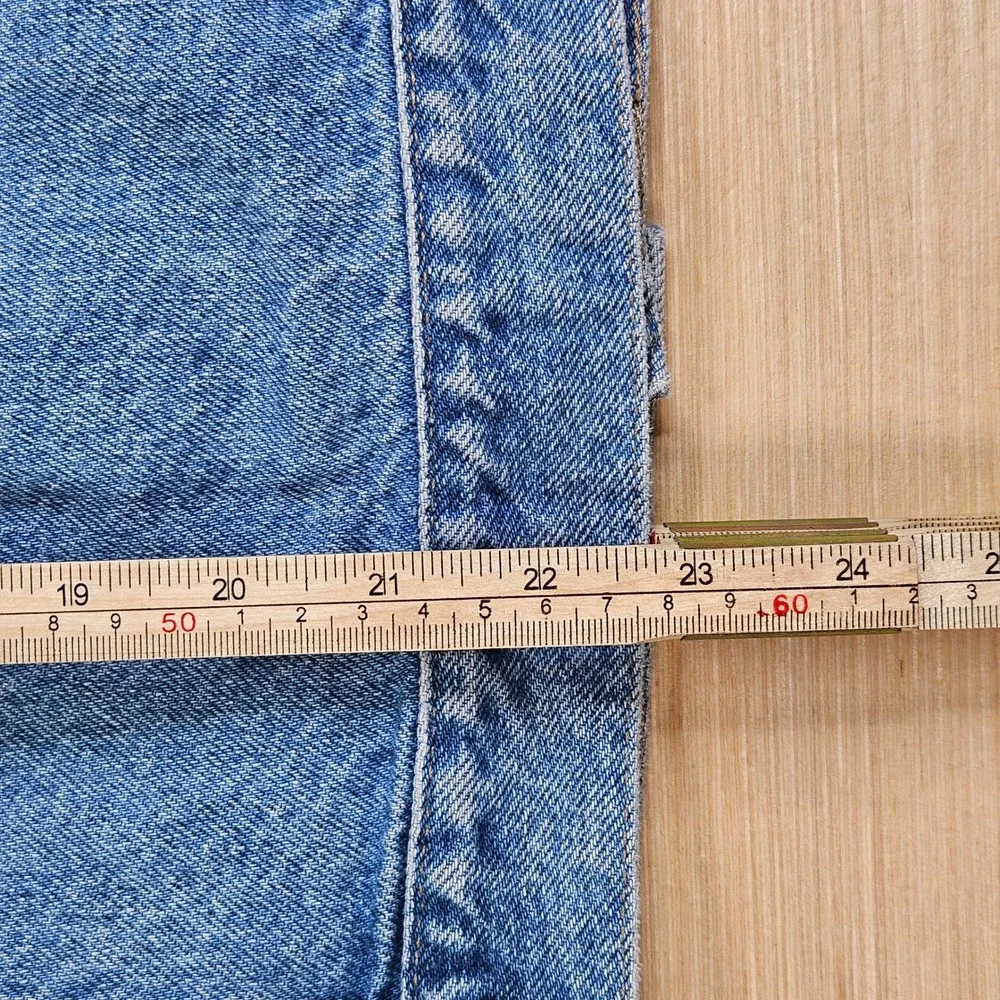Vintage Unbranded Denim Jacket Kids XL Blue Trucker Eye Patch Logo